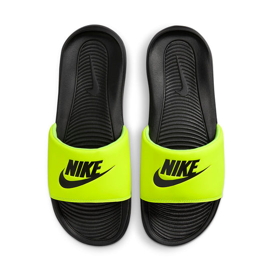 Nike Victori One Slides 'Yellow Black' CN9675-015-KICKS CREW