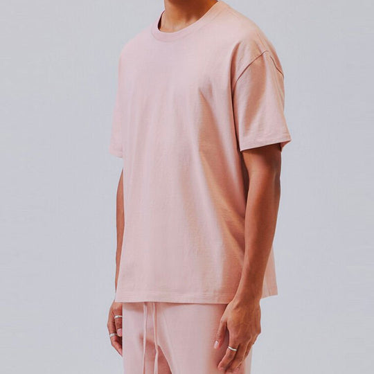 Fear of God Essentials Reflective Alphabet Logo Printing Short Sleeve Unisex Pink FOG-FW19-56