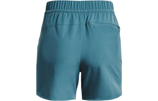 (WMNS) Under Armour Fusion 5inch Shorts 'Blue Teal' 1370044-414-KICKS CREW