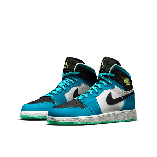 (GS) Air Jordan 1 Retro High 'Blue Lagoon' 705300-425 Retro Basketball Shoes  -  KICKS CREW