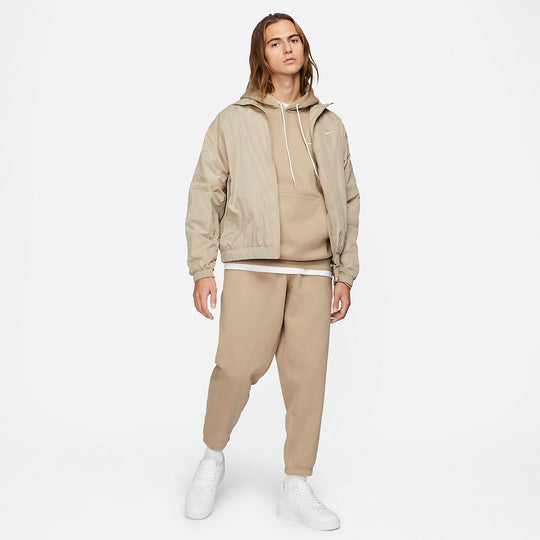 Nike Lab Solo Swoosh Fleece Hoodie 'Khaki' CV0552-247