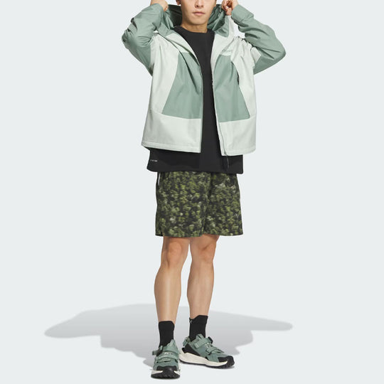 adidas x National Geographic Windstopper Gore-Tex Jacket 'Silver Green'  IS9507