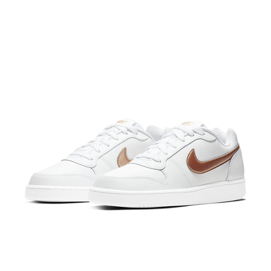 (WMNS) Nike Ebernon Low White/Gold BV1156-100 - KICKS CREW