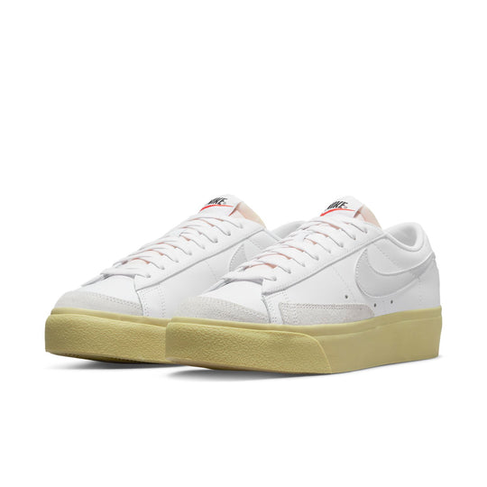 (WMNS) Nike Blazer Low Platform 'White Lemon Wash' DJ0292-109-KICKS CREW