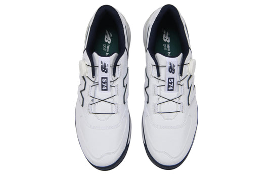 New Balance 574 Golf Shoes 'White Black Grey' UGBS574G - KICKS CREW