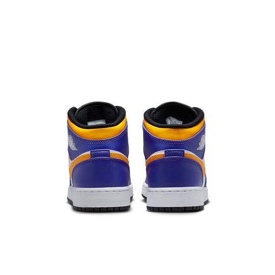 箱黒タグ付23cm Nike GS Air Jordan 1 Mid Lakers