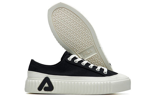 (WMNS) FILA Gear Canvas Shoes 'Black' F12W124342FBK