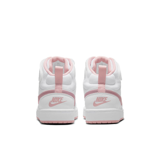 (GS) Nike Court Borough Mid 2 'White Pink Glaze' CD7782-105