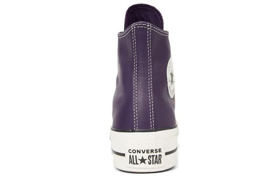 Converse best sale purple leather