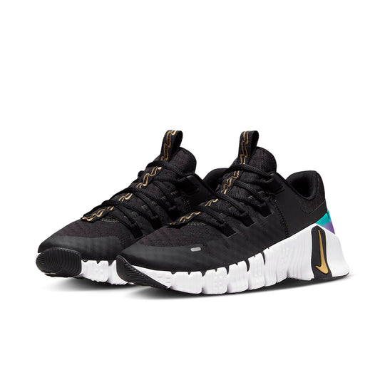 (WMNS) Nike Free Metcon 5 Premium 'Black Fireberry Gold' FB7149-001