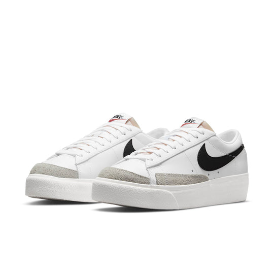 (WMNS) Nike Blazer Low Platform 'White Black' DJ0292-101