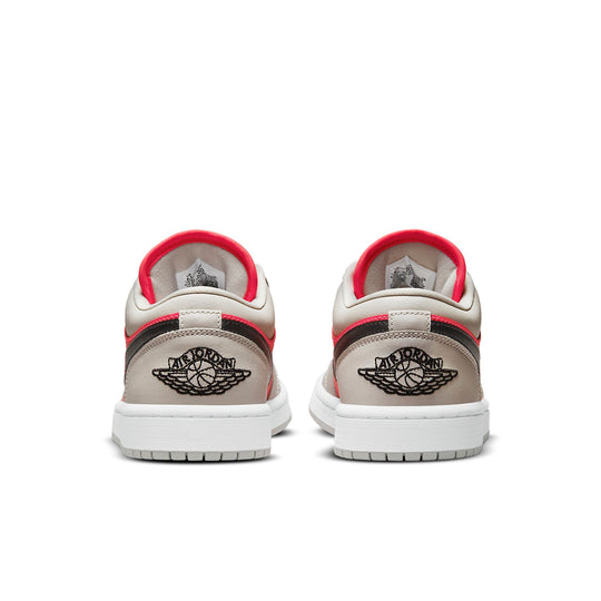 (WMNS) Air Jordan 1 Low 'Light Iron Ore Siren Red' DC0774-060 - KICKS CREW