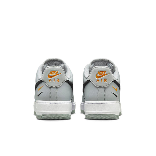 Nike Air Force 1 'Wolf Gray Mini Swoosh' White Sneakers, Size 12 BNIB  FD0666-100