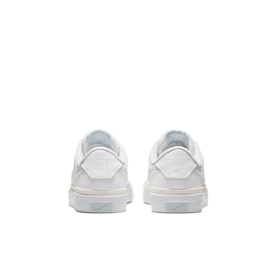 (GS) Nike Court Legacy 'White Yellow' DA5380-114 - KICKS CREW