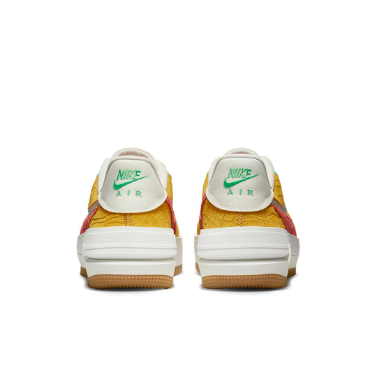 (WMNS) Nike Air Force 1 PLT.AF.ORM LV8 'Yellow Ochre Magic Ember' DX3209-133