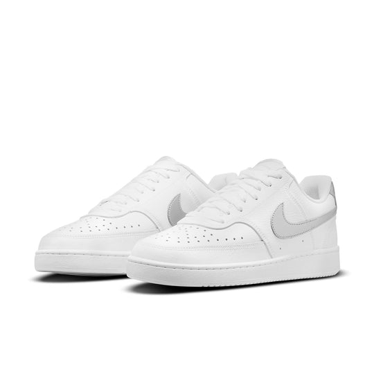 (WMNS) Nike Court Vision Low 'White Metallic Silver' CD5434-111