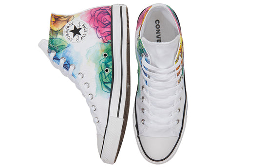 Converse Chuck Taylor All Star High Top Skull and Roses 'White' 169106F