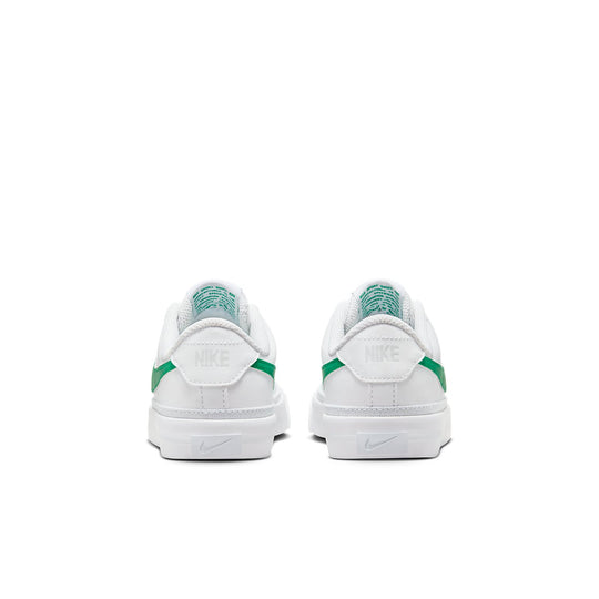 (GS) Nike Court Legacy 'White Green' DA5380-120 - KICKS CREW