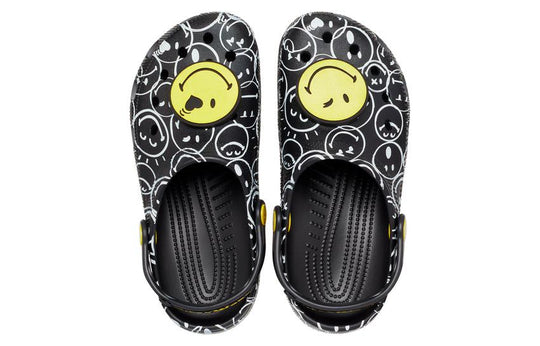 Crocs Classic Smiley World Clogs 'Black White' 207971-0C4