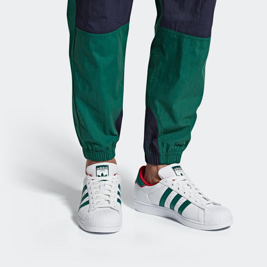 adidas originals Superstar Sneakers White Green BC0198 KICKS CREW