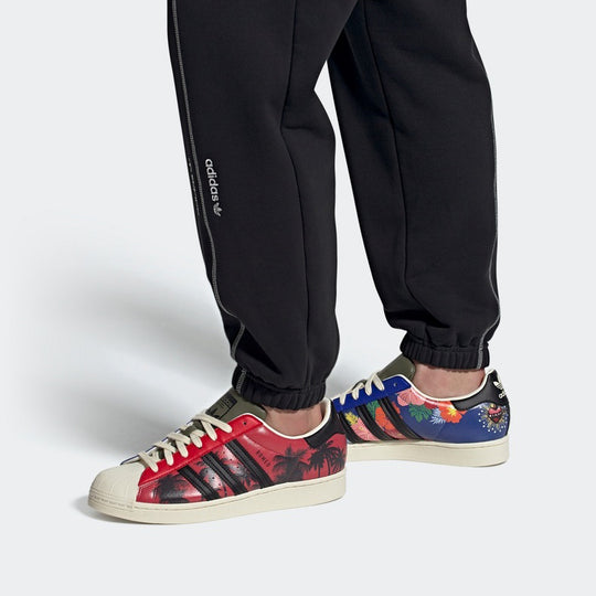 adidas Originals Superstar Shoes 'Red Black Blue' H67923