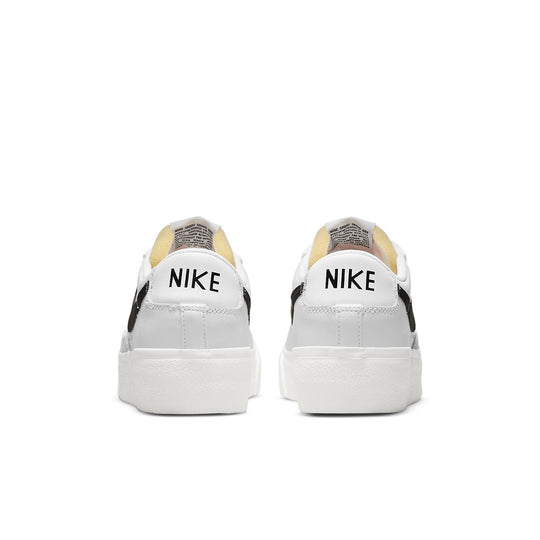 (WMNS) Nike Blazer Low Platform 'White Black' DJ0292-101