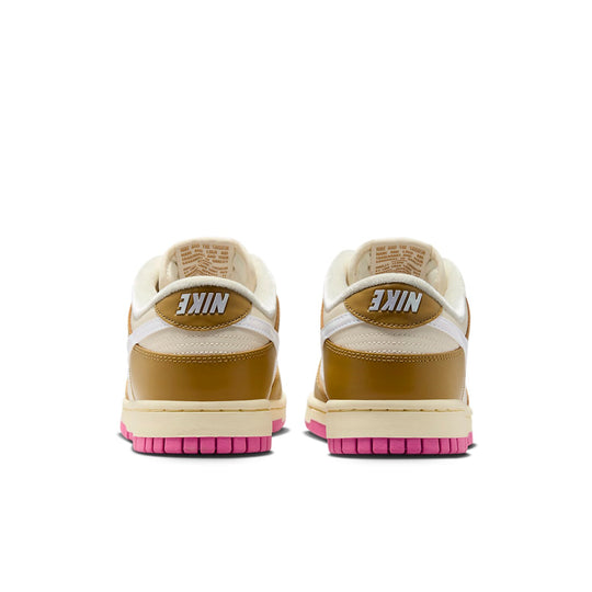 (WMNS) Nike Dunk Low 'Just Do It - Bronzine Pink' FD8683-700 - KICKS CREW