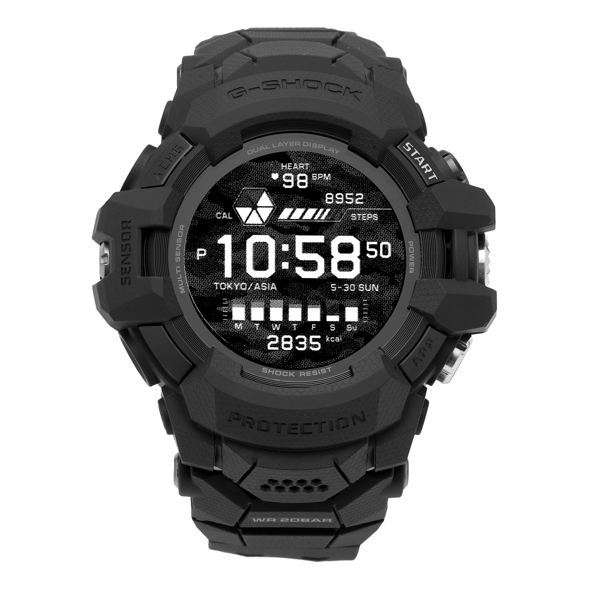 CASIO G-Shock Digital 'Black' GSW-H1000-1AMPR - KICKS CREW