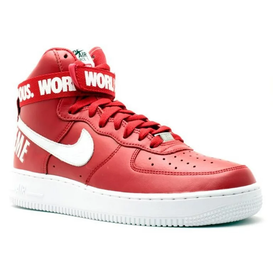 Nike Supreme x Air Force 1 High SP 'Red' 698696-610