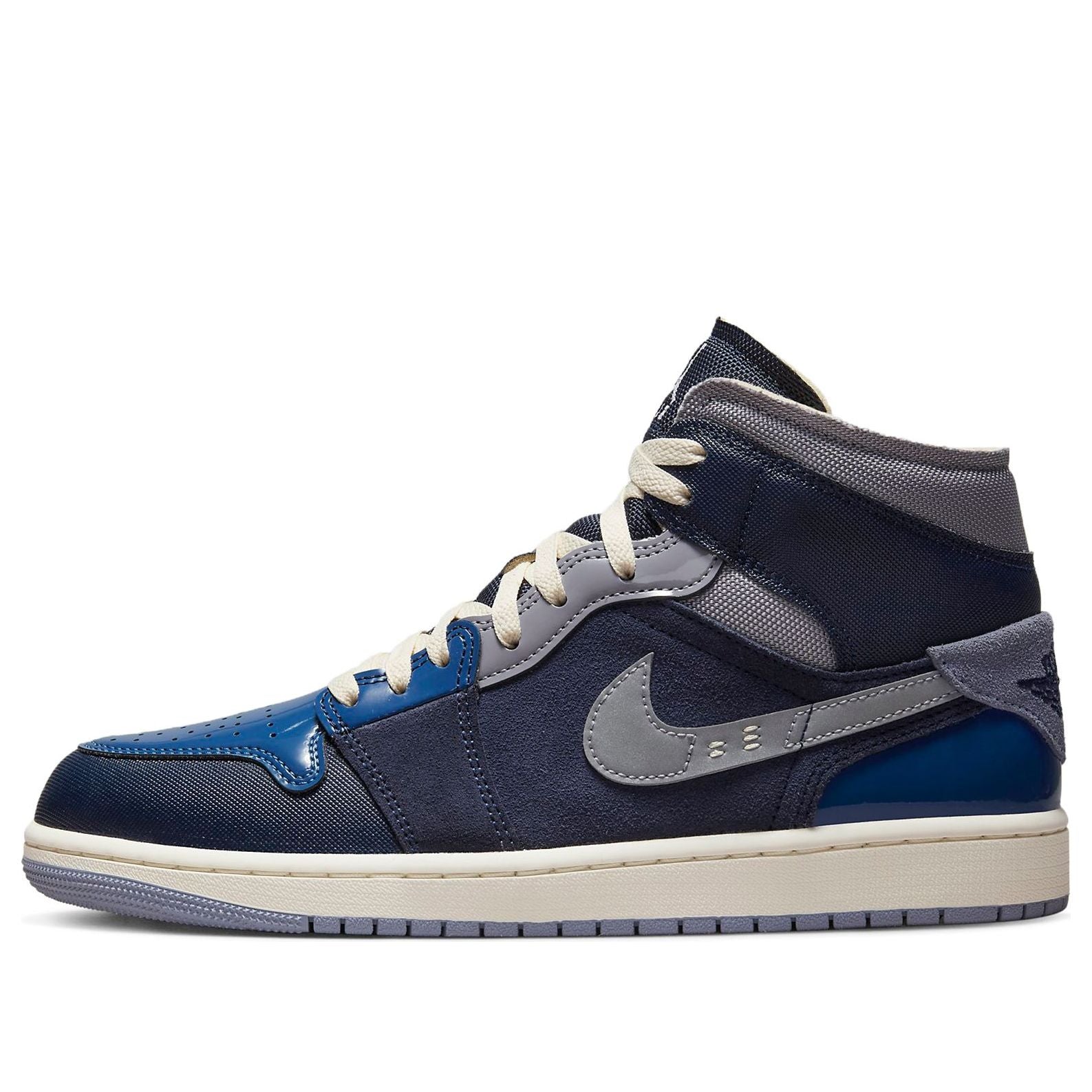 Air Jordan 1 Mid SE Craft 'Inside Out - Obsidian' DR8868-400 - KICKS CREW