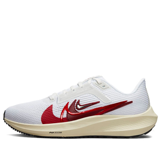 (WMNS) Nike Pegasus 40 PRM 'White Team Red' FB7703-100-KICKS CREW