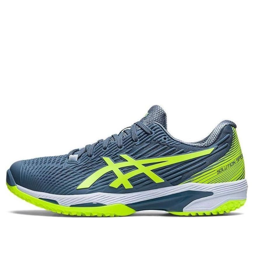 ASICS Solution Speed FF 2 'Steel Blue Neon Green' 1041A188-402 - KICKS CREW