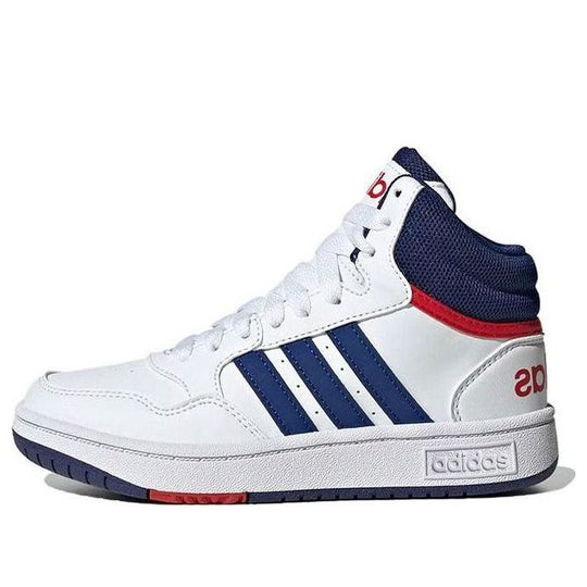 (GS) Adidas Hoops Mid 'White Victory Blue' GZ9647 - KICKS CREW