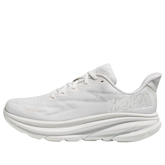 (WMNS) HOKA ONE ONE Clifton 9 Wide 'Triple White' 1132211-WWH - KICKS CREW