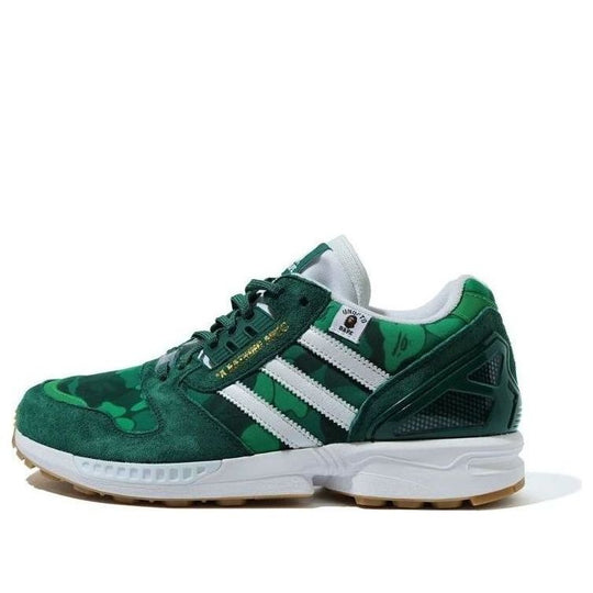 adidas x A Bathing Ape x Undefeated ZX 8000 'A-ZX Series - Green Camo' FY8851