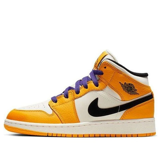 (GS) Air Jordan 1 Mid 'Lakers Gold' BQ6931-700