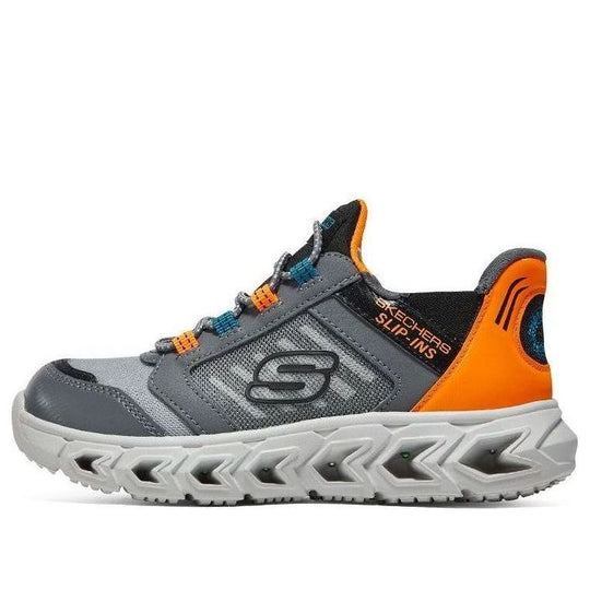 (GS) Skechers Slip-Ins Hypno-Flash 2.0 'Grey Orange' 403843L-CCOR