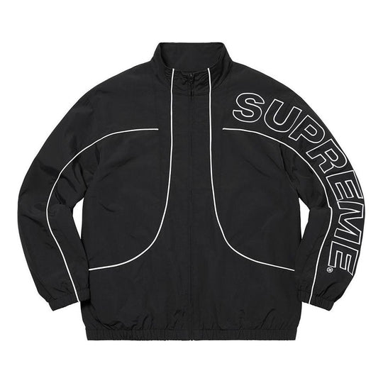 Supreme Piping Track Jacket 'Black White' SUP-FW20-041 - KICKS CREW