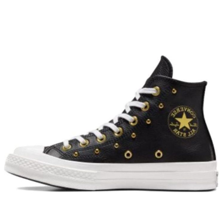 Converse Chuck 70 Hi 'Black White Gold Metallic' A06809C - KICKS CREW