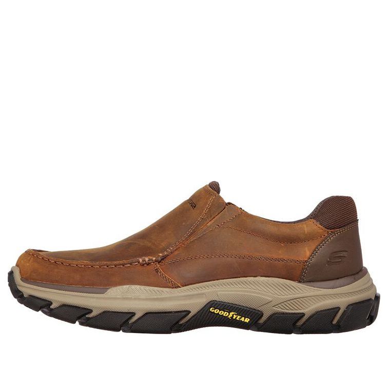 Skechers Relaxed Fit Respected Catel 'Dark Brown' 204321-CDB - KICKS CREW