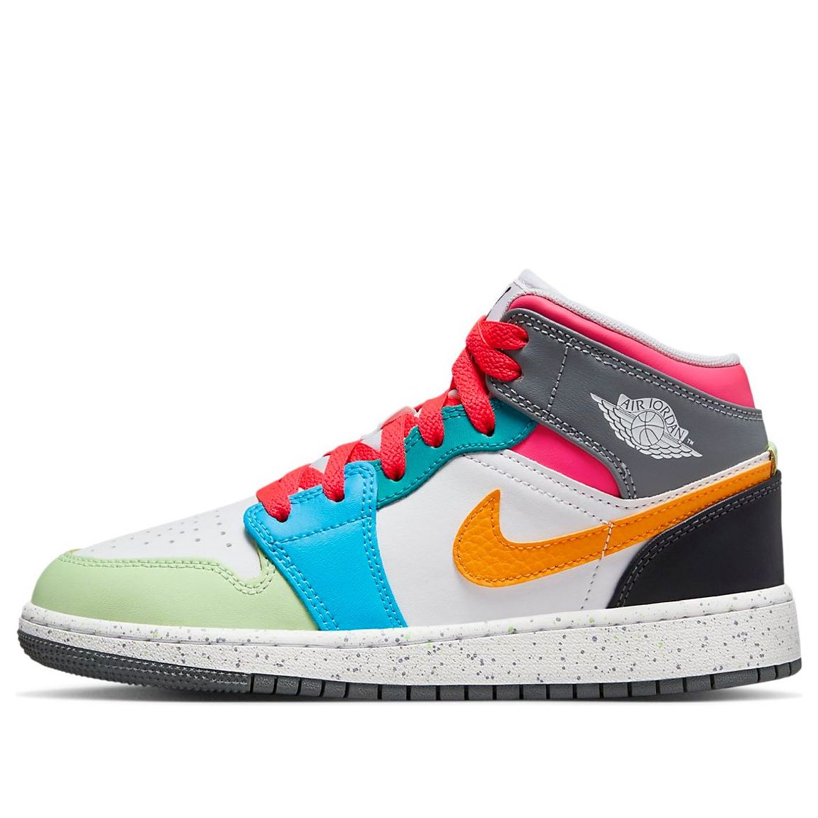 (GS) Air Jordan 1 Mid 'Multi-Color' FN1190-100 - KICKS CREW