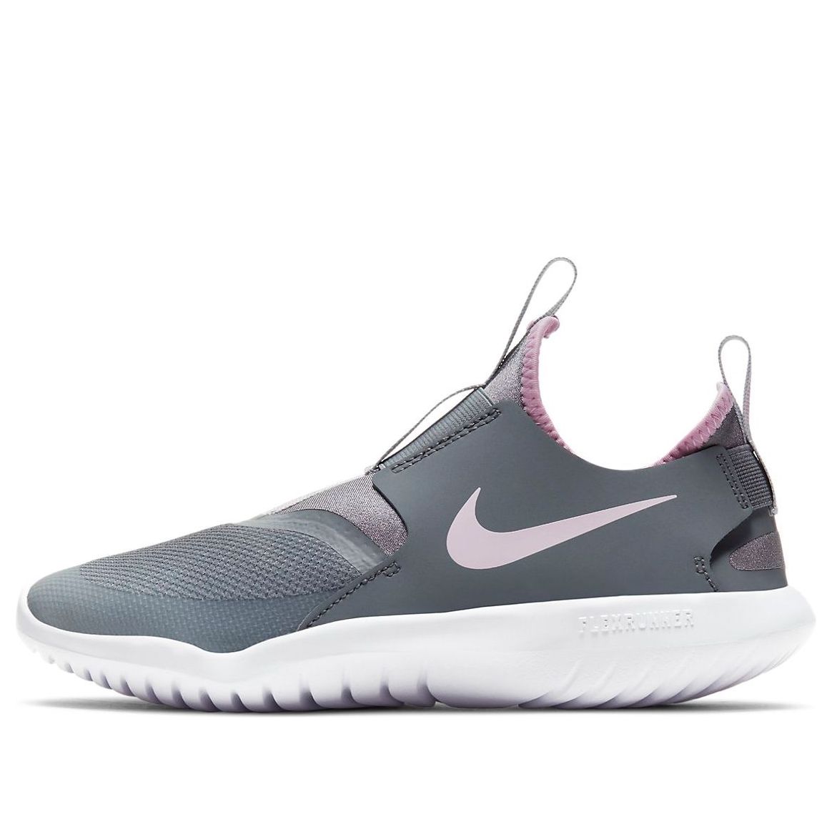 GS) Nike Flex Runner 'Smoke Grey Pink Foam' AT4662-018-KICKS CREW