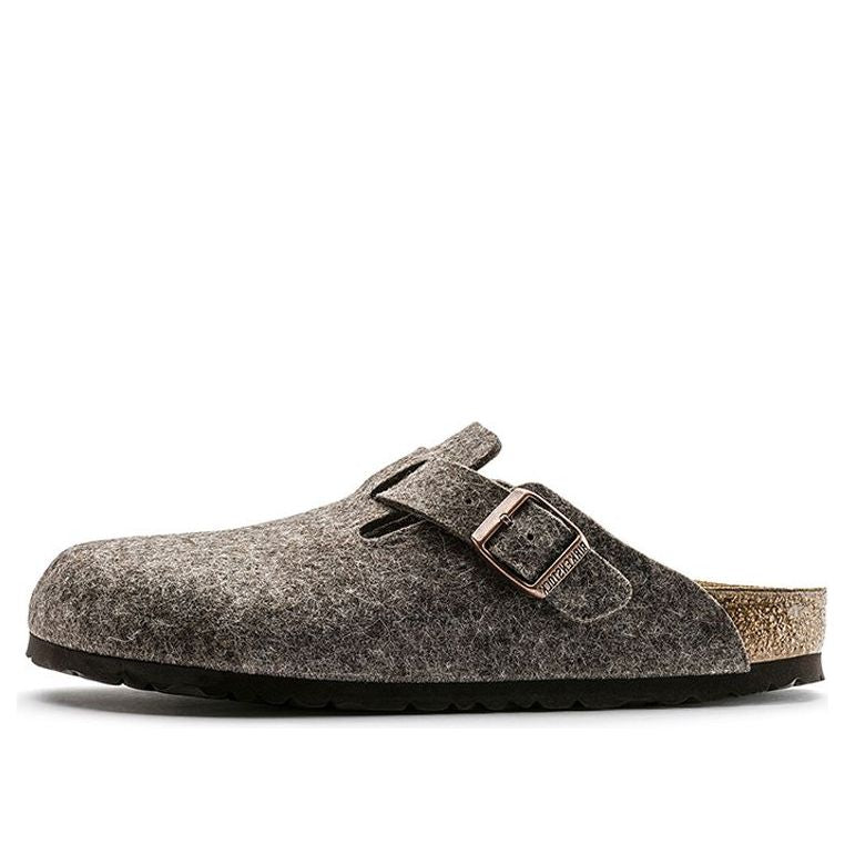 Birkenstock Boston Regular 'Wool Felt Cacao' 0160581 - KICKS CREW