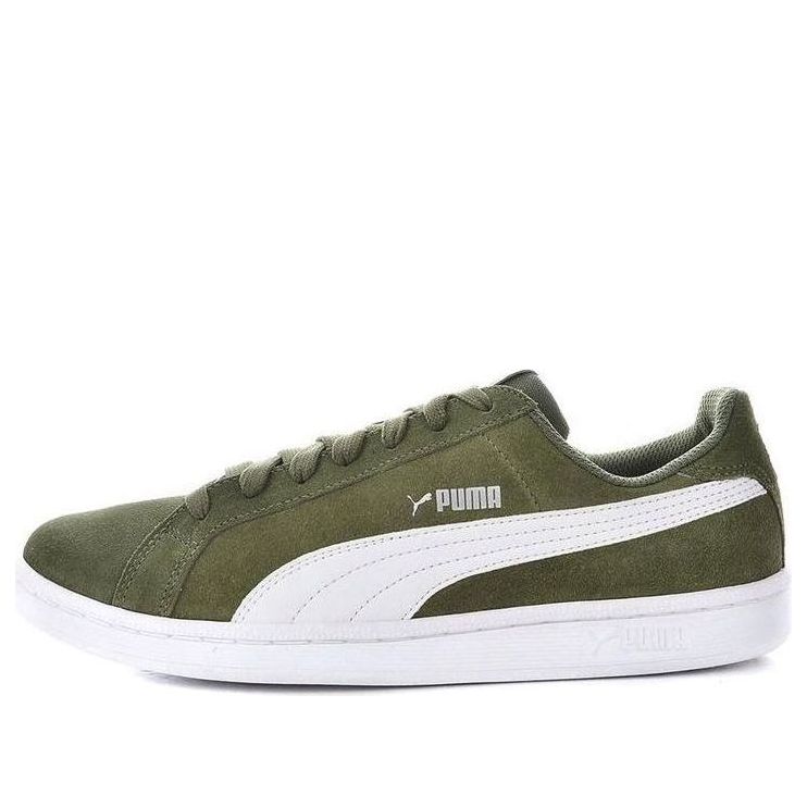 PUMA Smash Suede Low-Top Sneakers Green 361730-21-KICKS CREW