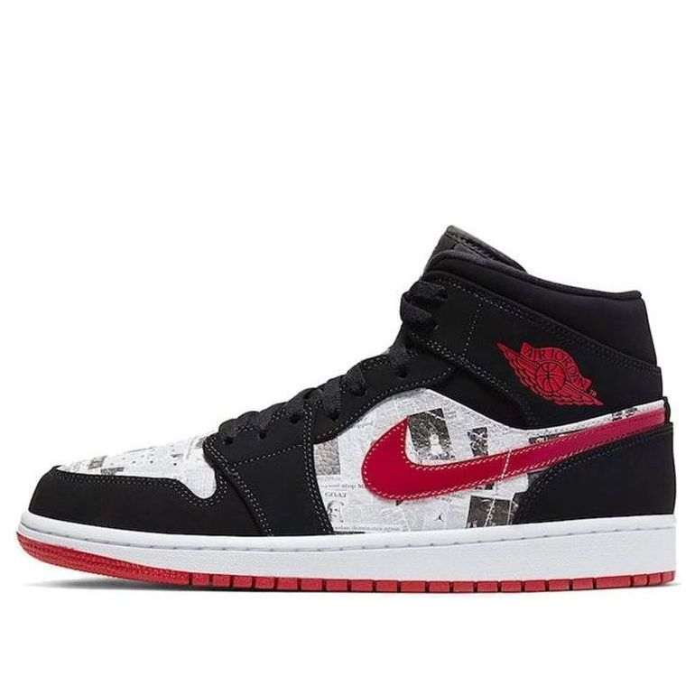 Air Jordan 1 Mid SE 'Newspaper Air Times' 852542-061 - KICKS CREW