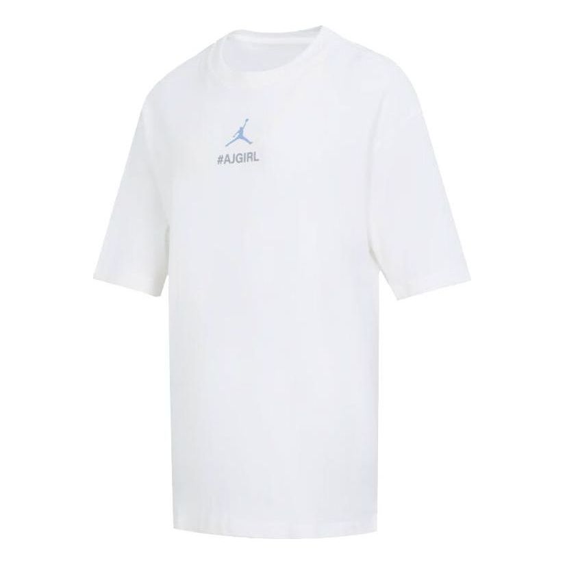 (WMNS) Air Jordan Logo T-shirt 'White' FV0165-100 - KICKS CREW