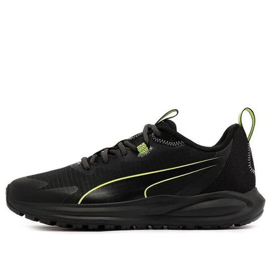 PUMA Twitch Runner Trail 'Black Lime Squeeze' 376961-01 - KICKS CREW