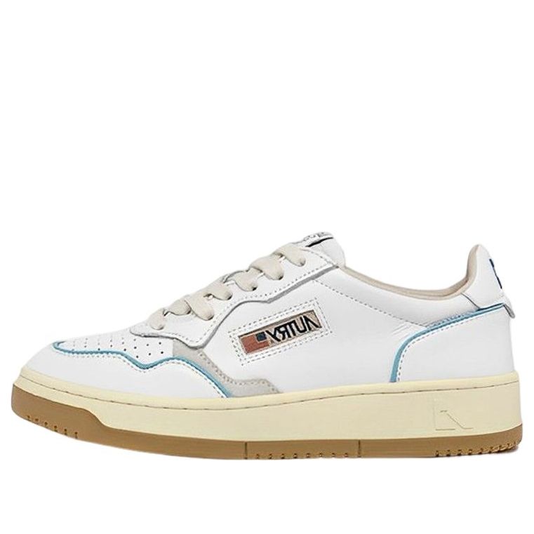 (WMNS) Autry Open Low Leather 'White Azure' AOLW-CE18-KICKS CREW