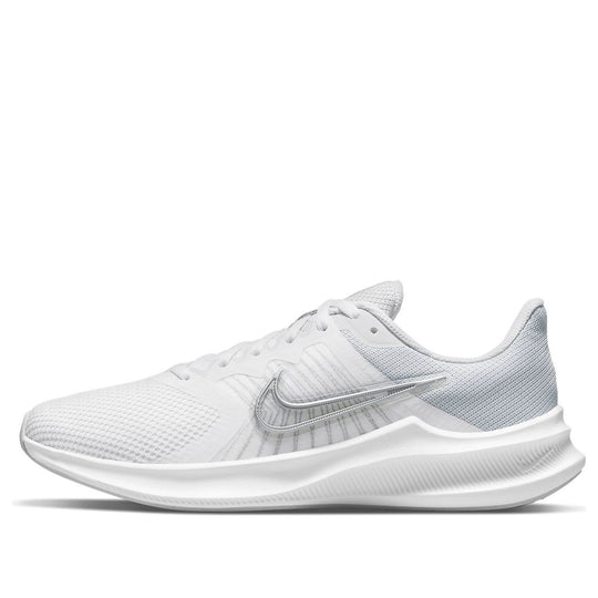 (WMNS) Nike Downshifter 11 'White Metallic Silver' CW3413-100 - KICKS CREW