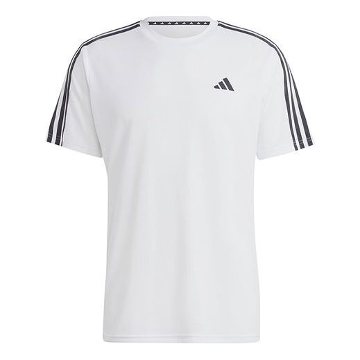 adidas Essentials 3-Stripes Training T-Shirt 'White' IB8151 - KICKS CREW